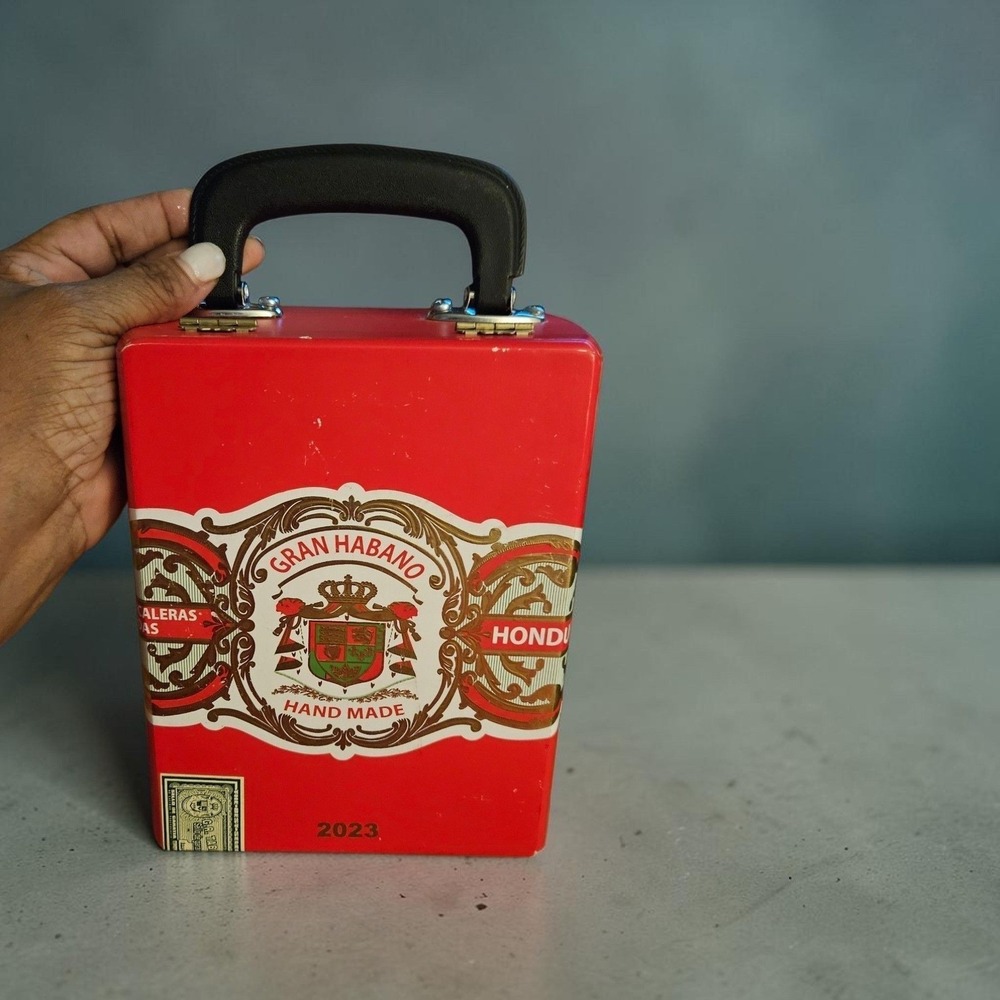 UK inspired Vintage Cigar Box Purse - Picture 2 of 2